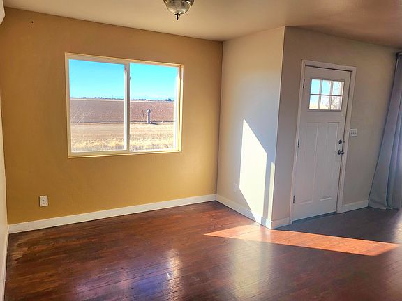 Front door and dining area