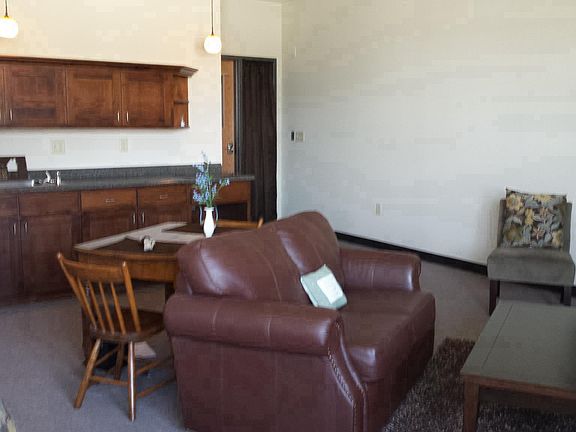 Apartment living room and kitchen