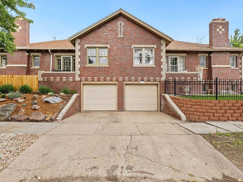 One car garage (right side) with entry shared stairwell.