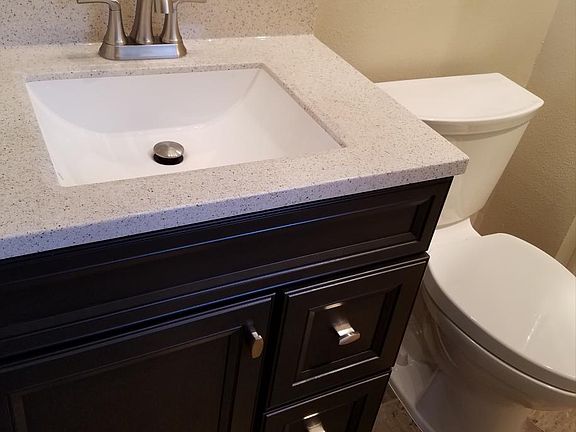 Upgraded bathroom vanities, sinks, faucets, etc.