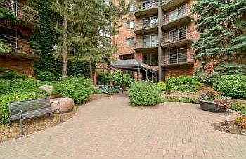 Lovely landscaped exterior.