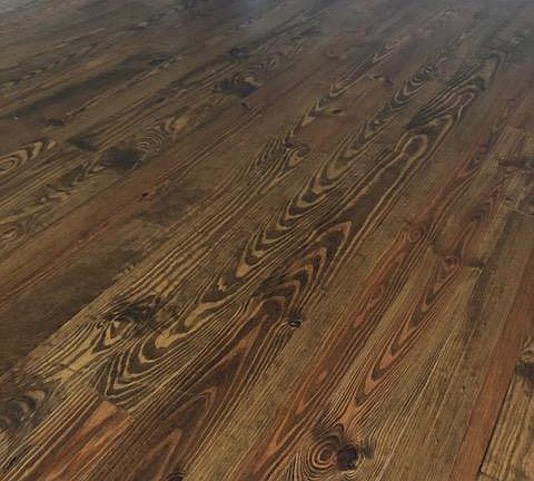 Beautiful hardwood floors in family room