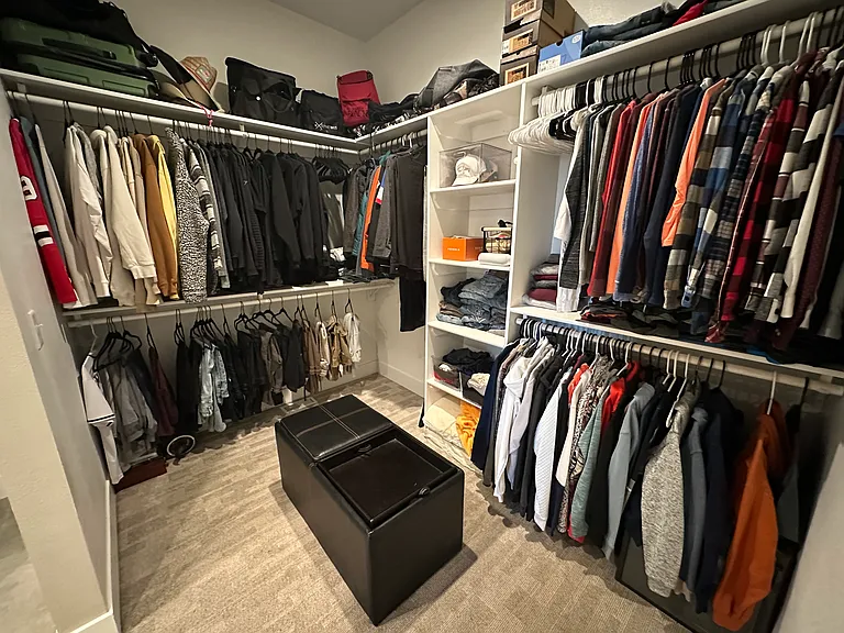 Large master closet