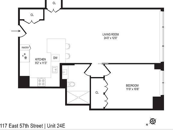 2nd image of 117 E 57th St APT 24E