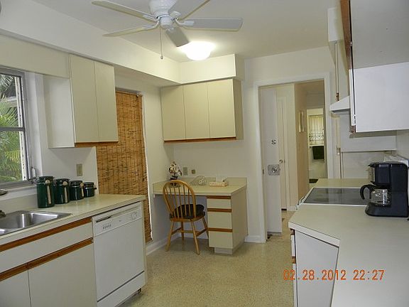 Kitchen with office area