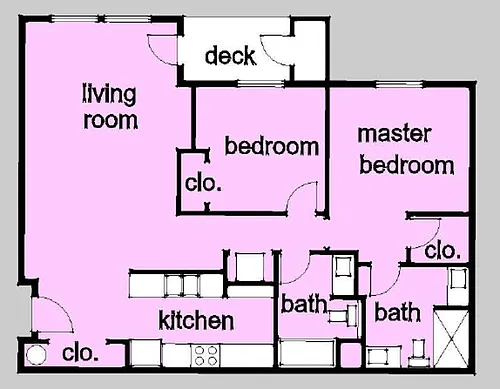 Floor plan 2 X 2 L