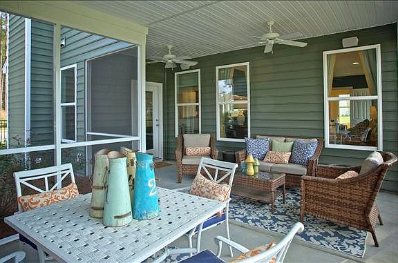 large screened porch
