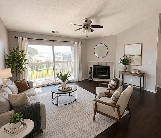 Living room. Some photos include virtual staging for inspiration