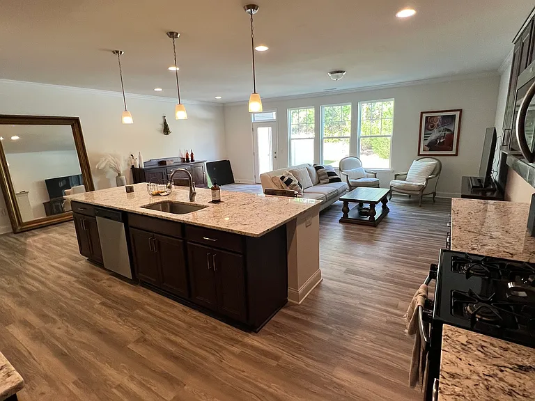 family room/kitchen