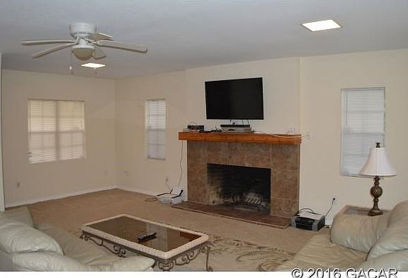 Fireplace in family room