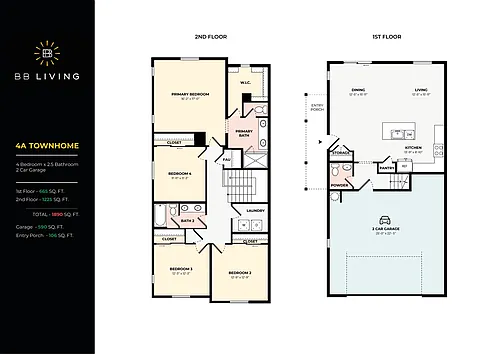Floor plan 4A Townhome