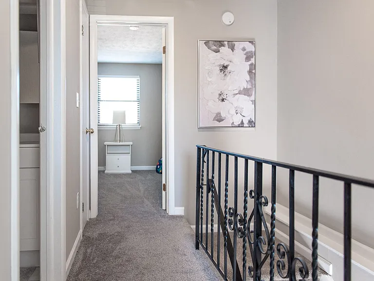 Second-floor hallway between bedrooms