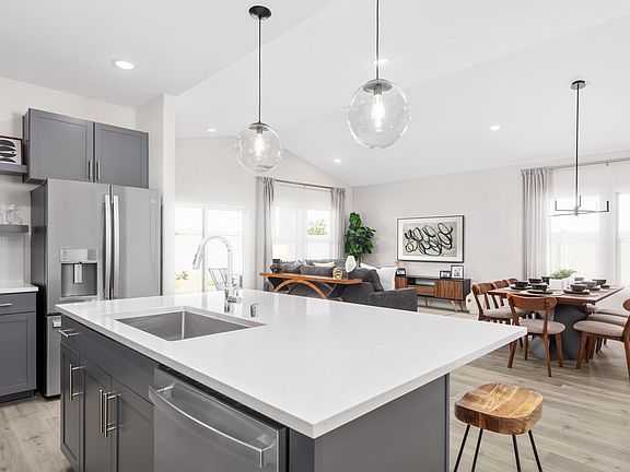 Kitchen with vast island