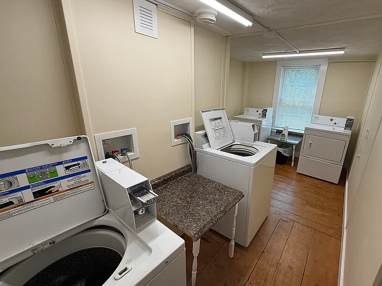 First-floor covered Laundry Area