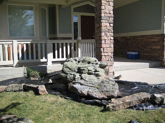 Rock-water feature