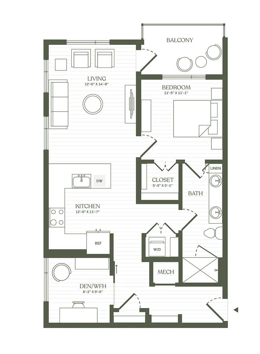 Floor plan A3.1 Den