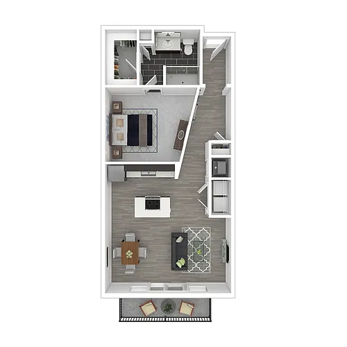 Floor plan 1 Bedroom
