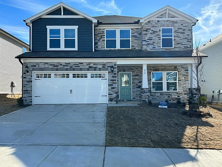 Beautiful Front Elevation with Stone