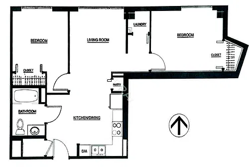 Floor plan 2 Bedroom D