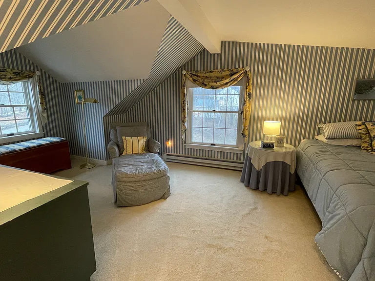 Bedroom 2 (Queen bed, 1 standard closet, 1 dresser, 1 bureau, 1 cedar chest)