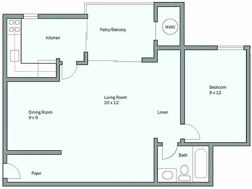 Floor plan Malibu Jr.