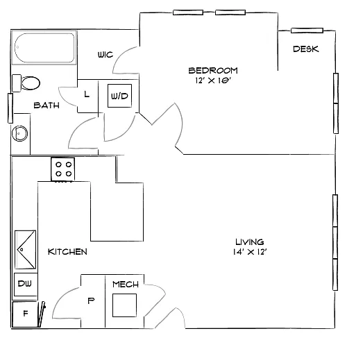 Floor plan Design 1B
