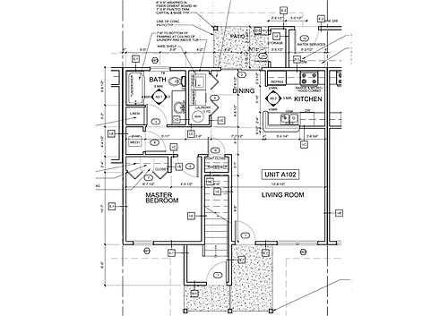 Floor plan 1 bedroom units
