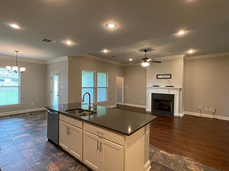 Open Kitchen and Living Room