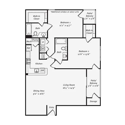 Floor plan B22