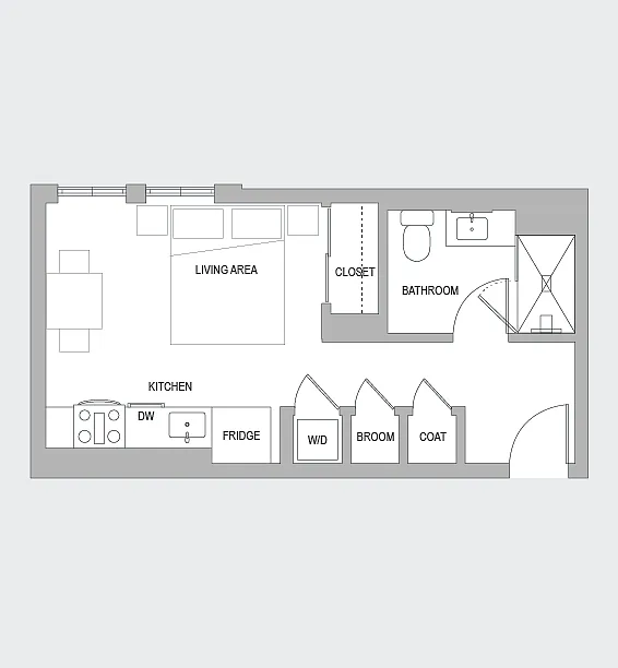 Floor plan Studio A
