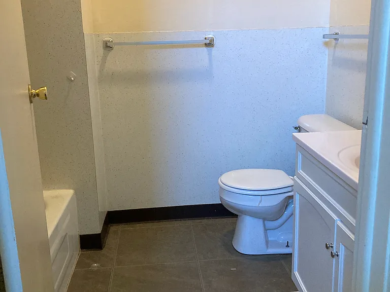Bathroom. Tub has recently been replaced with a very nice shower unit.