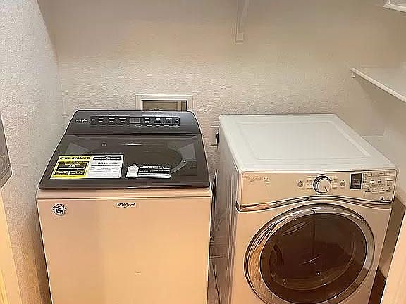 Washer/Dryer and Storage room