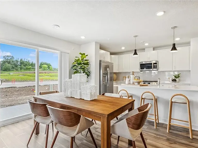 virtually staged kitchen