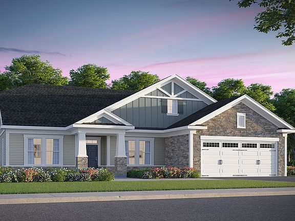 Elevation 4 of the Pearson II a home design at Lakeside at Trappe by Brookfield Residential