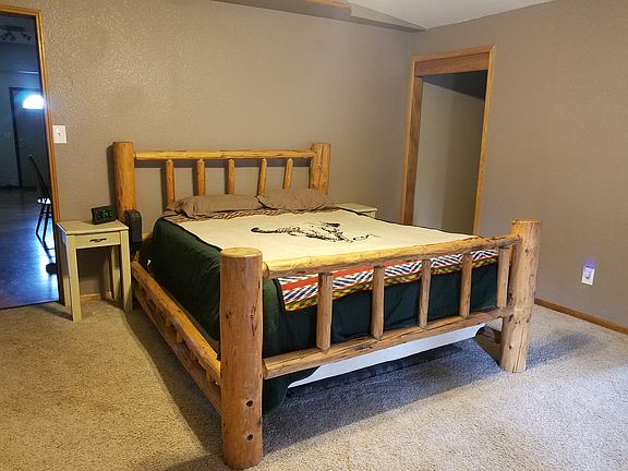 Master bedroom with walk in closet