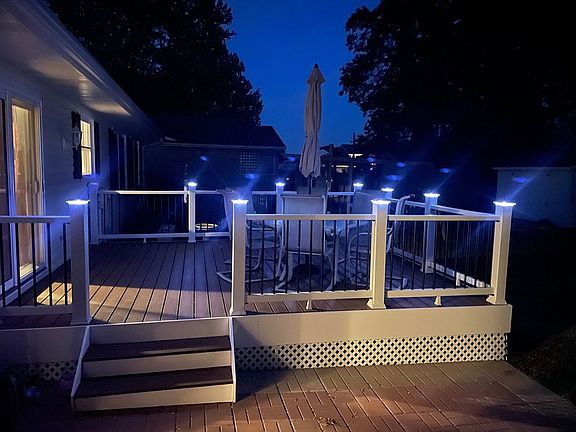 New Deck with Solar Lighting