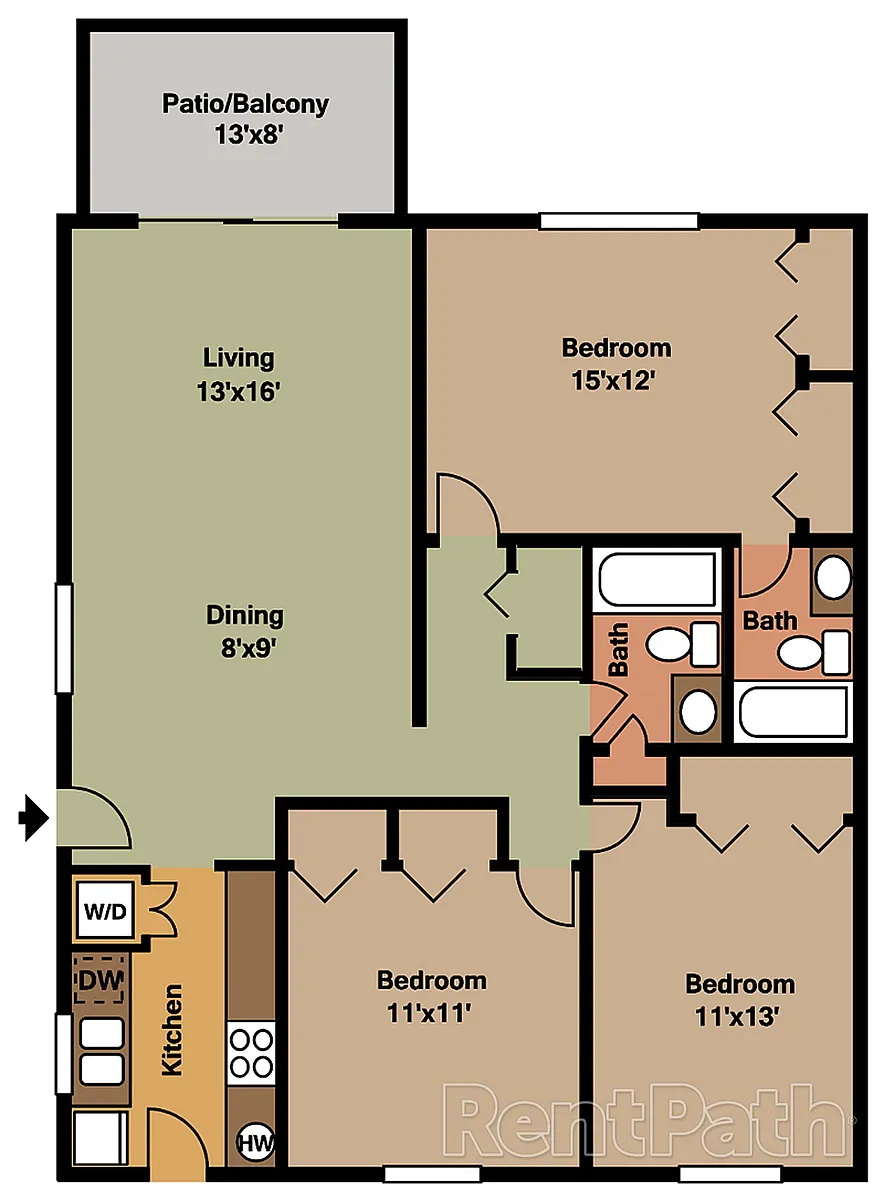 Floor plan 3b2 - Jamaica