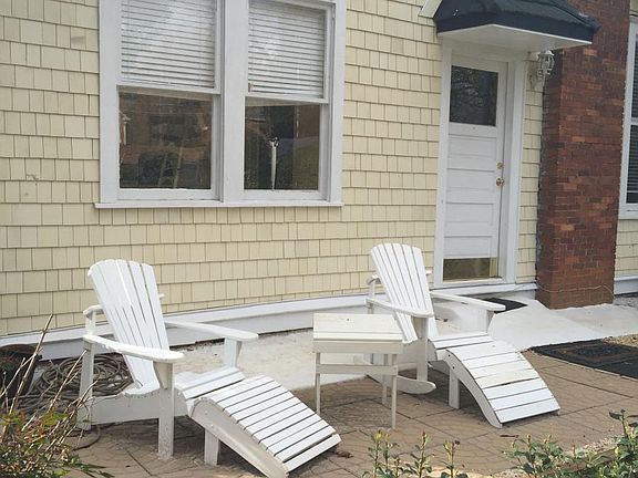 Back porch overlooking quite lawn area