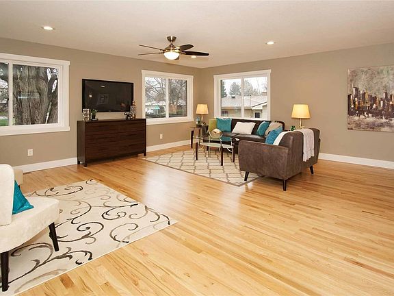 Tons of natural light with the huge windows.