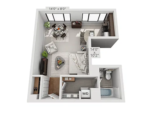 Floor plan Plan E1C