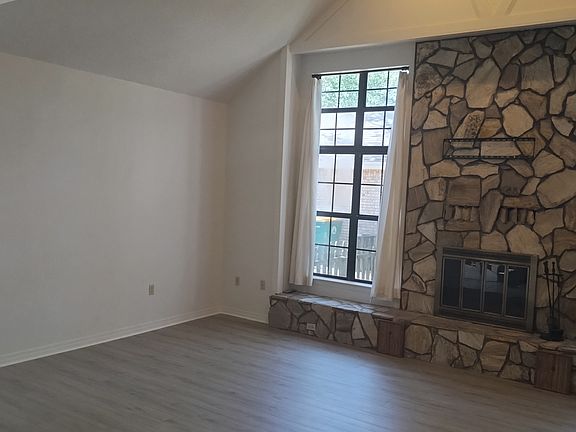 Living room with fireplace