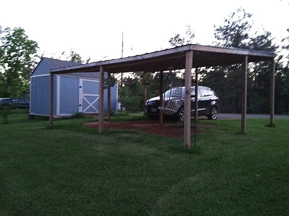 storage shed and carport