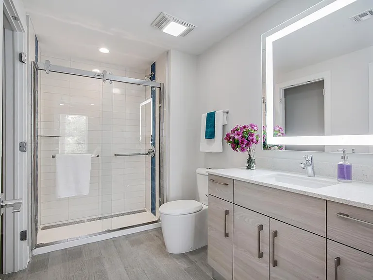 Master Bathroom with Frameless Shower