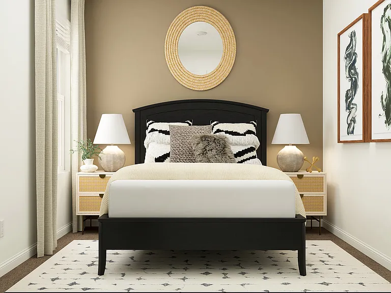 Secondary bedroom is perfect for a guest room.