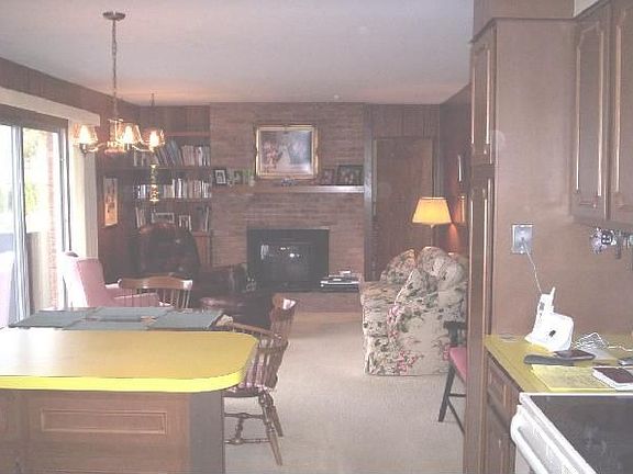 from kitchen toward living