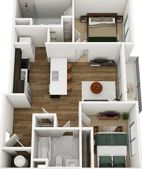 B9 2x2 735 sq ft B9 2x2 735 sq ft