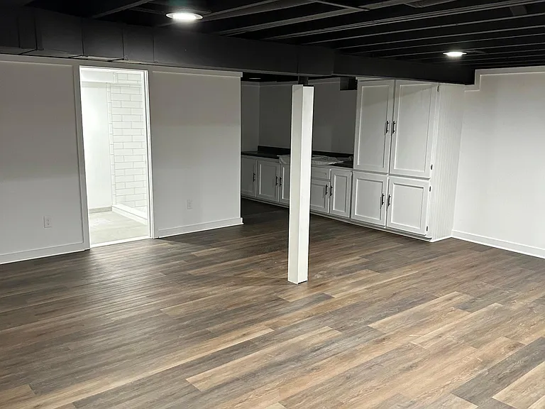 Finished basement, tons of storage