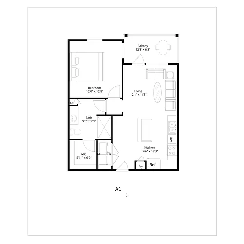 Floor plan A1-50