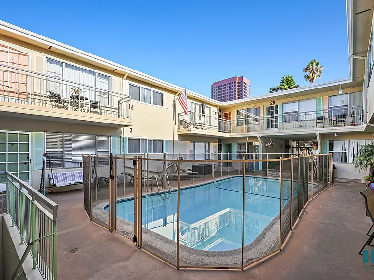 Interior Courtyard with a Swimming Pool