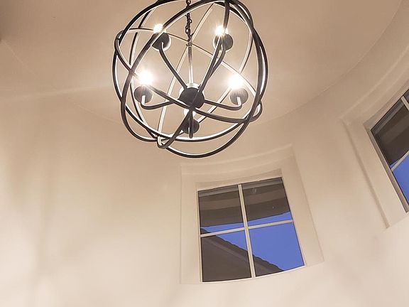 Gorgeous modern lighting. Entry of home.